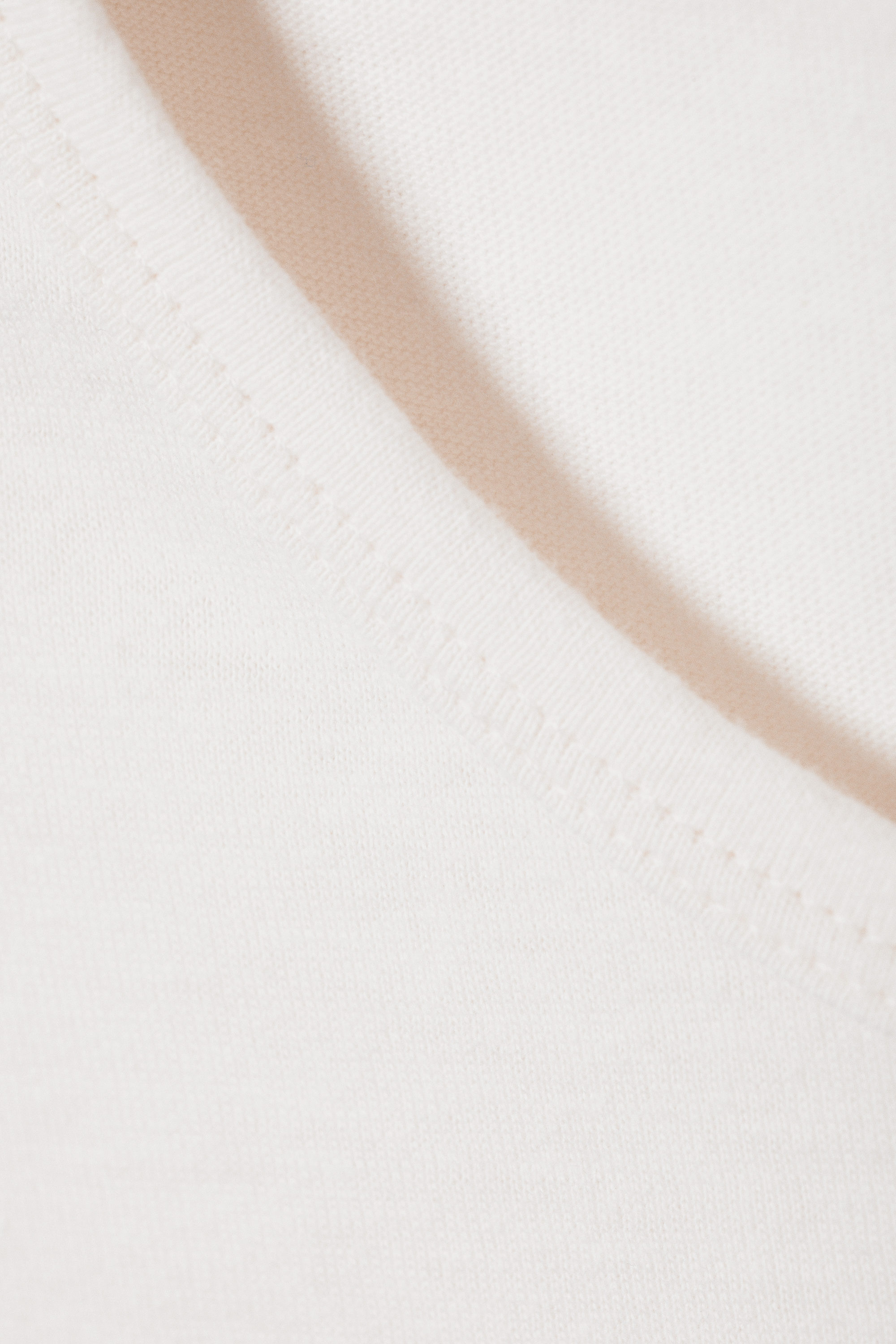 Dusty White - Short Sleeve Fitted T-shirt - 4