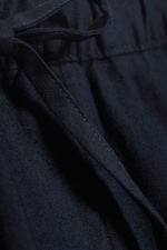 Dunkelblau - Entspannte Pyjamahose aus Flanell - 4
