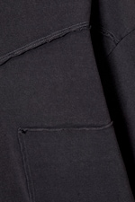 Noir et blanc - T-shirt à panneaux superposés - 7