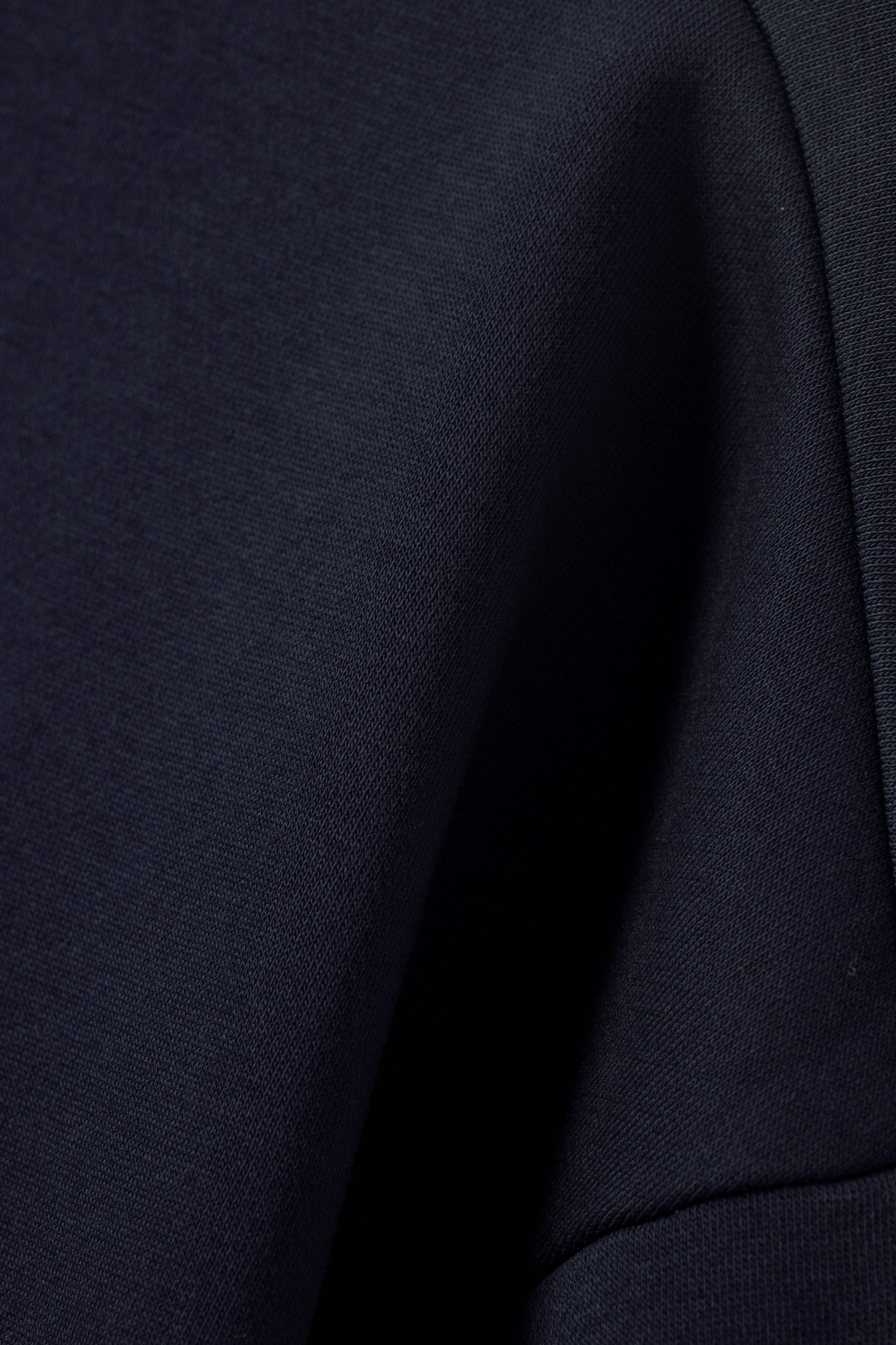 Dark Navy Blue - Loose Half Zip Sweatshirt - 3