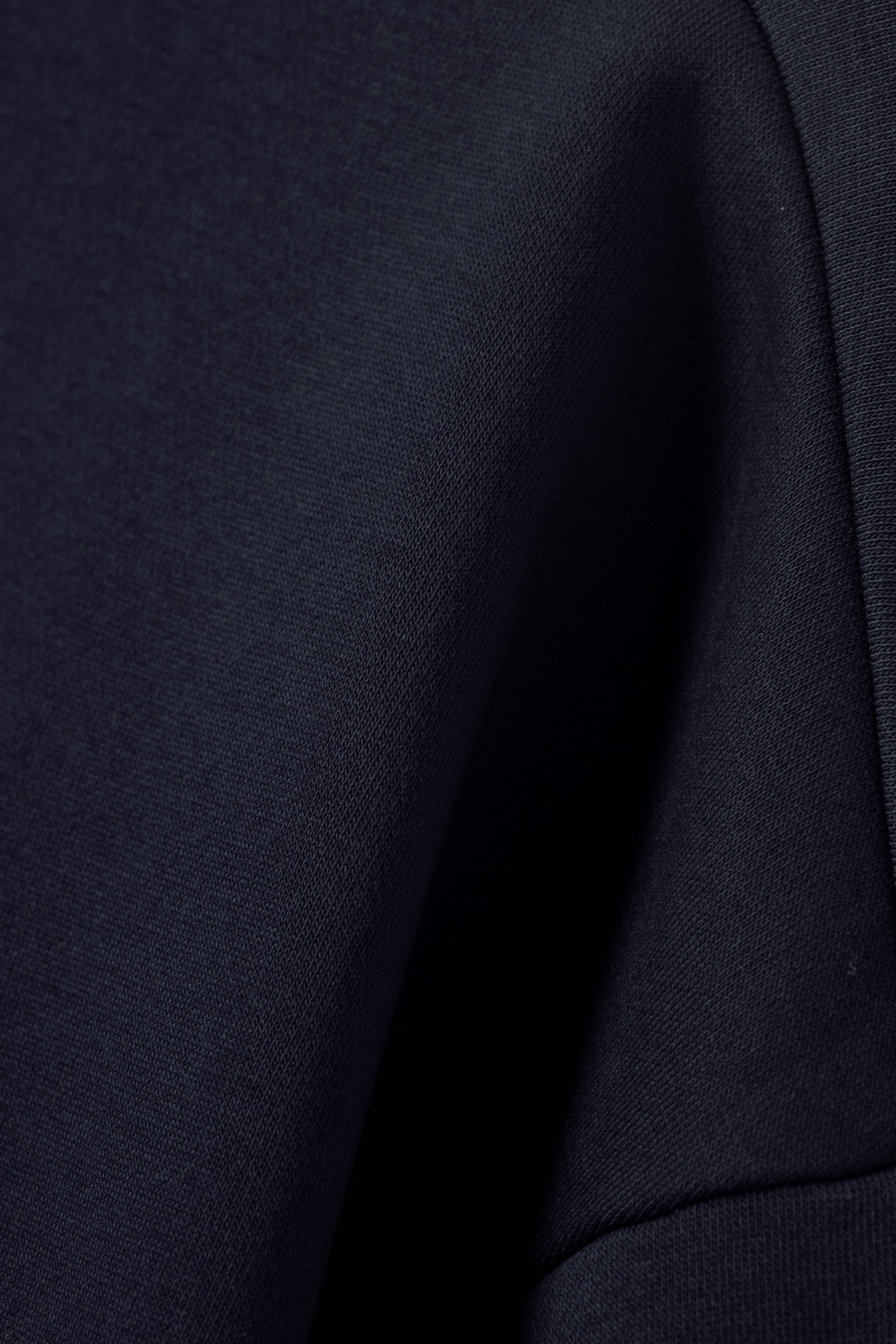 Dark Navy Blue - Loose Half Zip Sweatshirt - 5