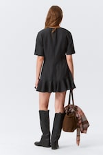 Dark Grey - Fit-and-Flare Mini Dress - 3