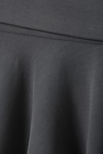 Black - Flared Mid-Rise Mini Skirt - 1