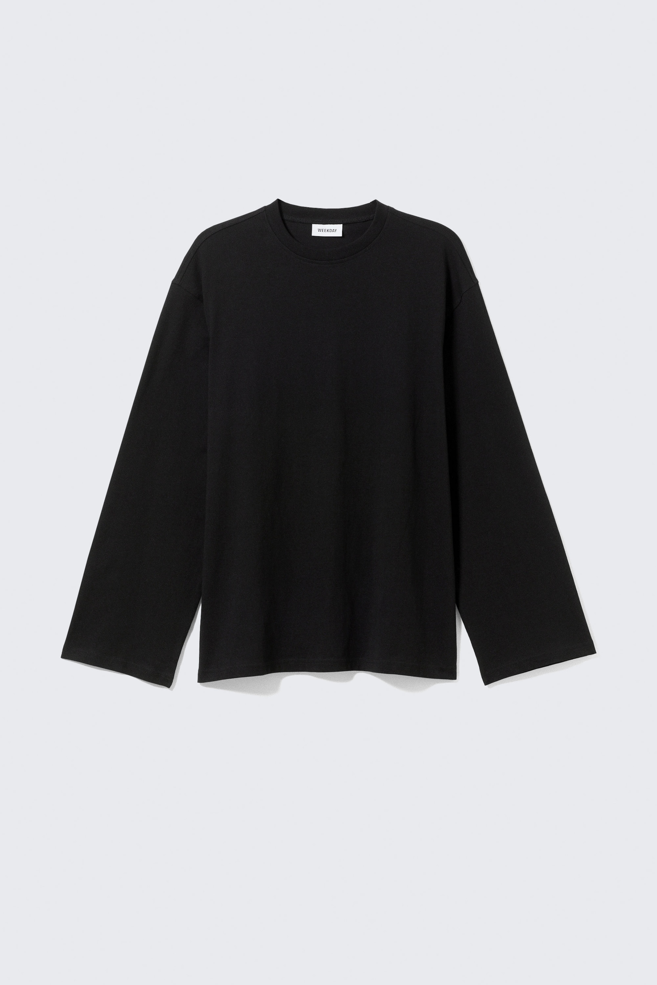 Black - Oversized Long Sleeve T-shirt - 4