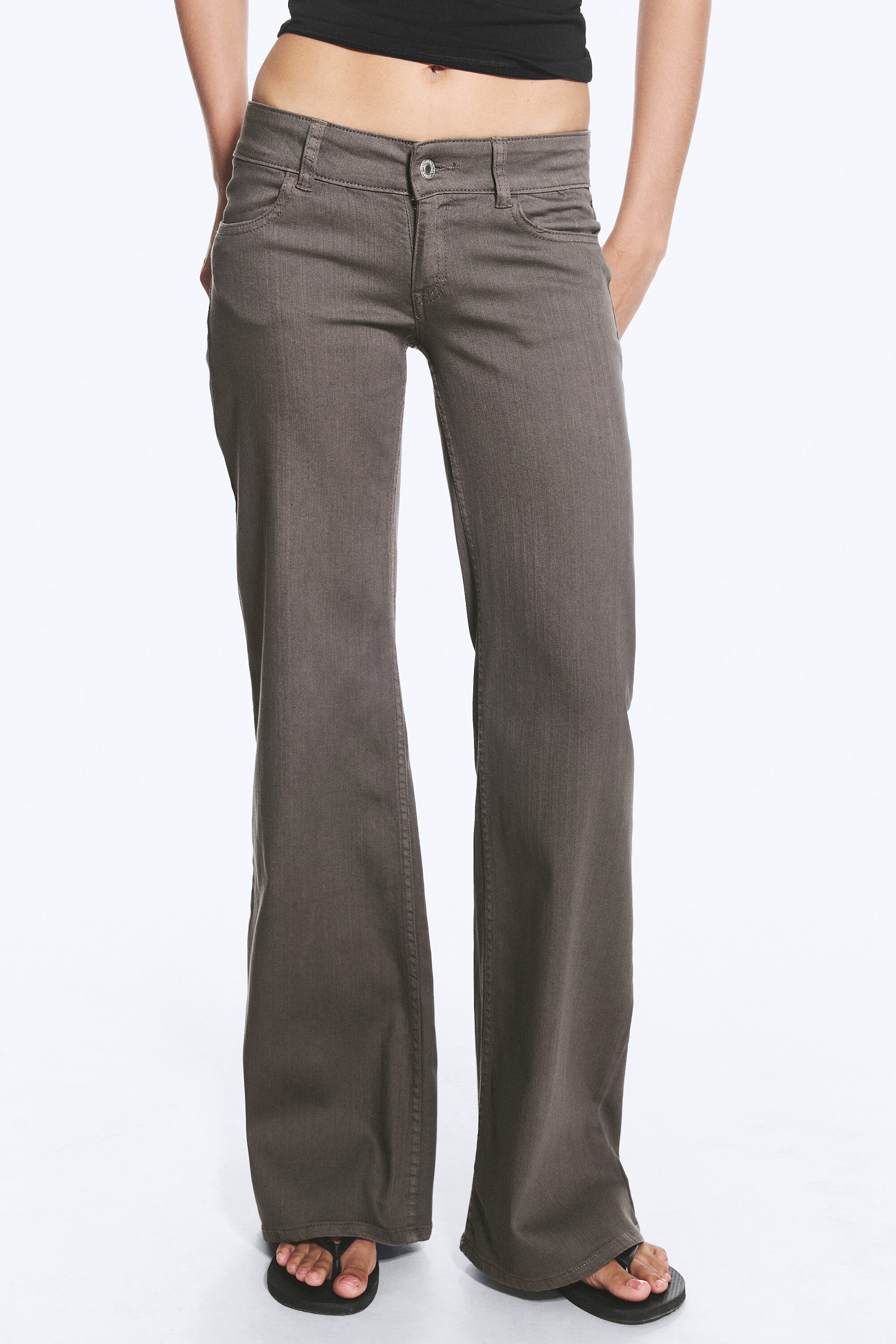 Dark Mole - Stretch Bootcut Trousers - 2