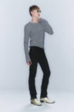 Coated Black - CM x LB Issue Rigid Coated Unisex Jeans - 2