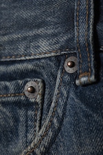 Baltic Blue – Dark Blue - Orbit Mid Rise Regular Fold-Up Jeans - 12