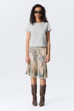 Grey Melange - Regular Fit Mini T-shirt - 0