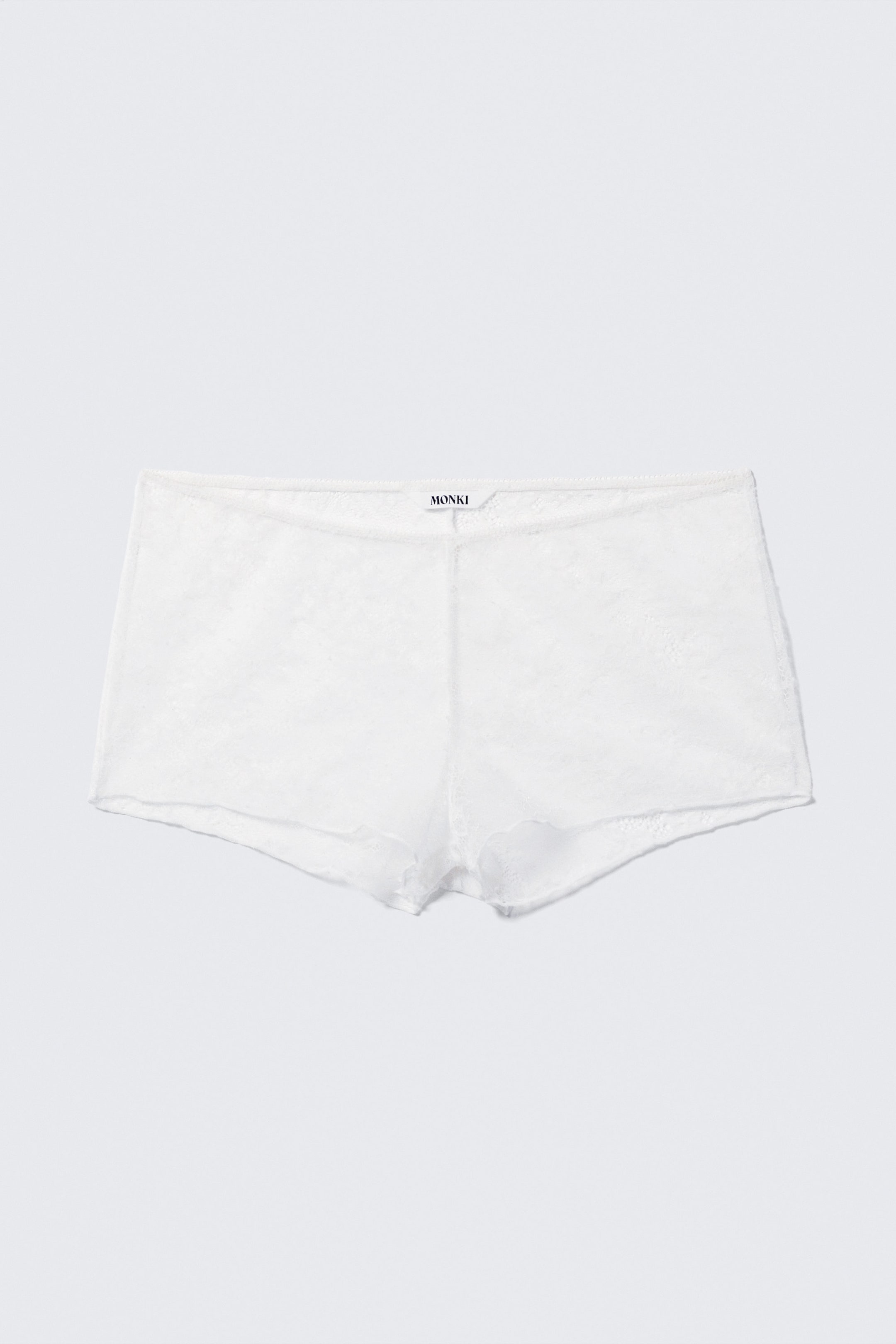 White - Lace Pyjama Boxer Shorts - 3