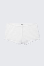 White - Lace Pyjama Boxer Shorts - 3