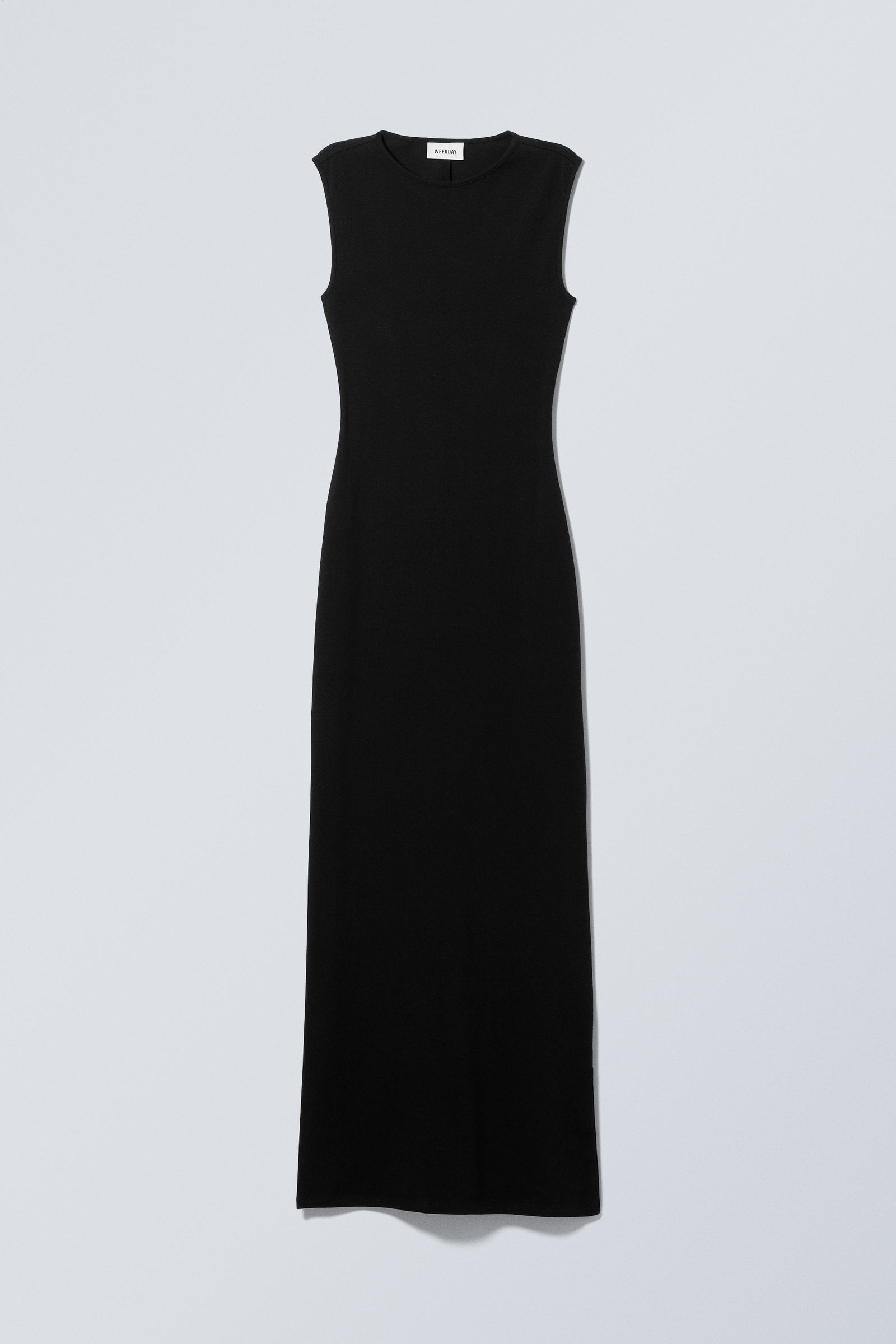 sleeveless slitted maxi dress - Black | Weekday WW