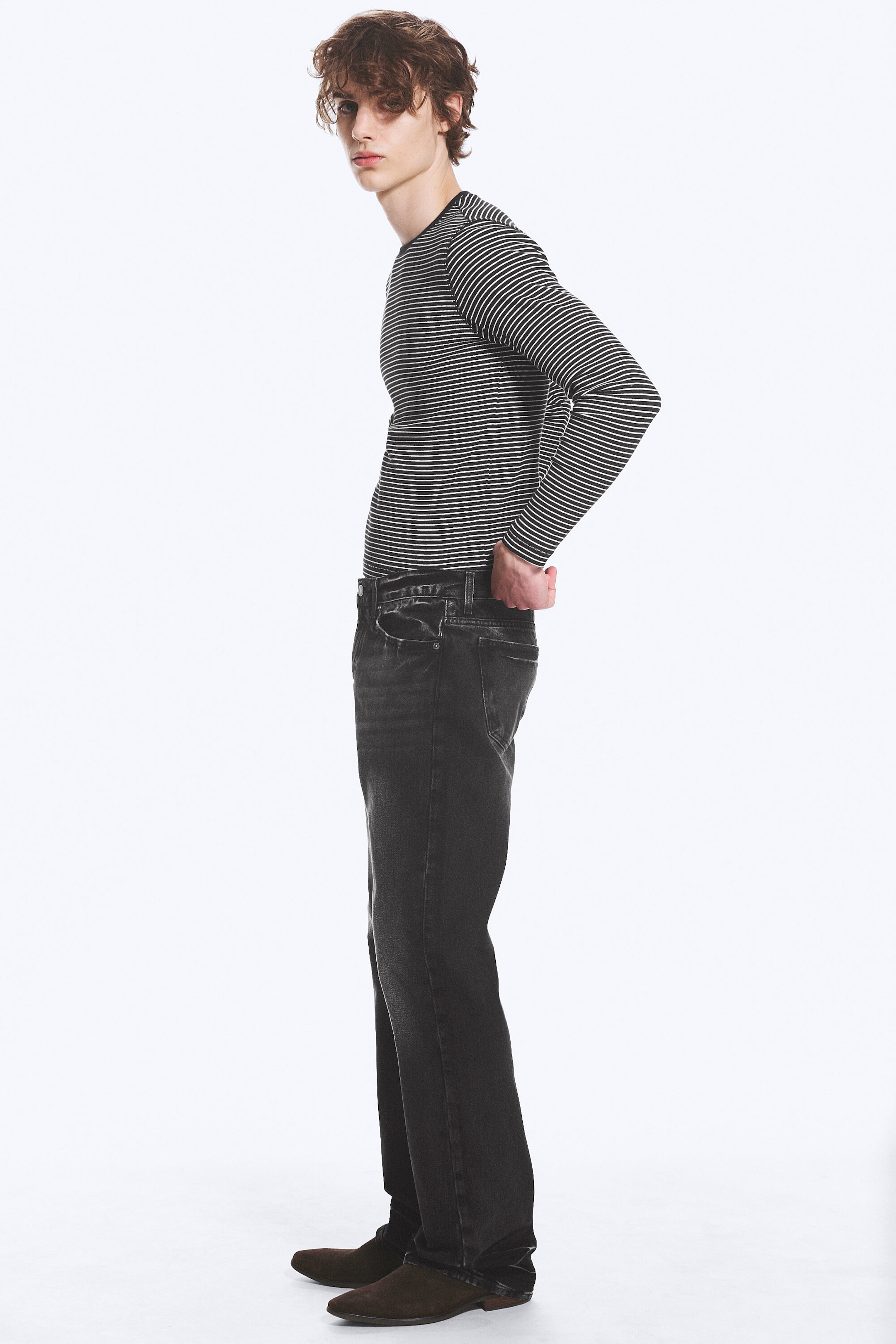Empire Black - Black - Sky low rise regular bootcut jeans - 2