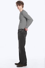 Empire Black - Black - Sky low rise regular bootcut jeans - 2