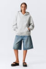 Light Grey Melange - Oversized Heavyweight Hoodie - 1