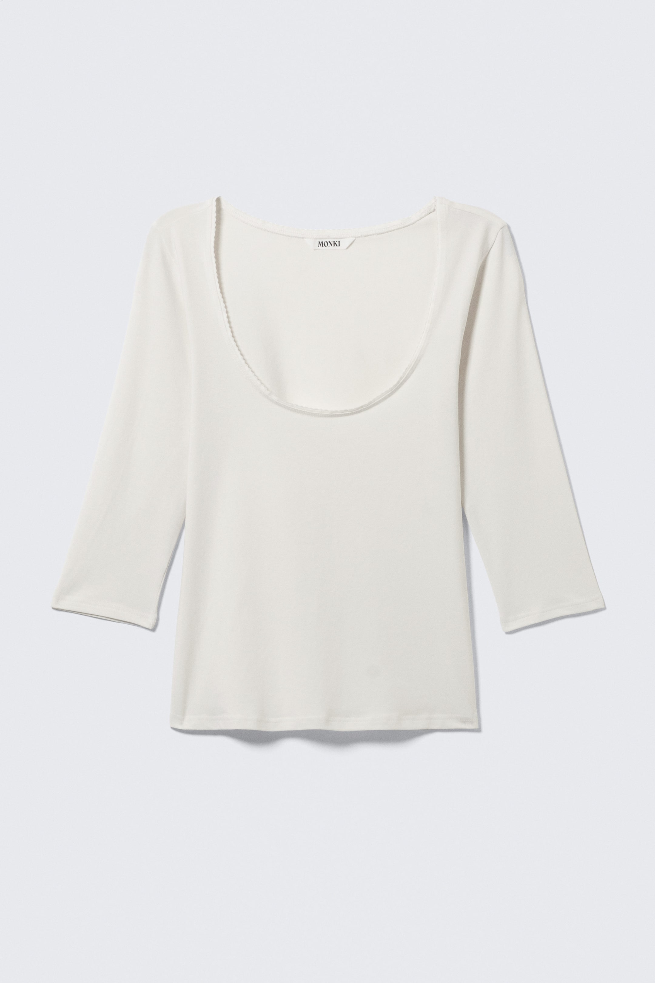 Off-white - Fitted Three-Quarter Sleeve Top - 0