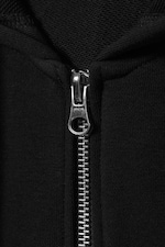 Schwarz - ZIP-HOODIE MIT SCHMALER PASSFORM - 4