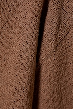 Brown - Relaxed Knitted Boat-Neck Sweater - 4