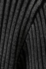 Washed Black - Slim V-neck Knitted Sweater - 1