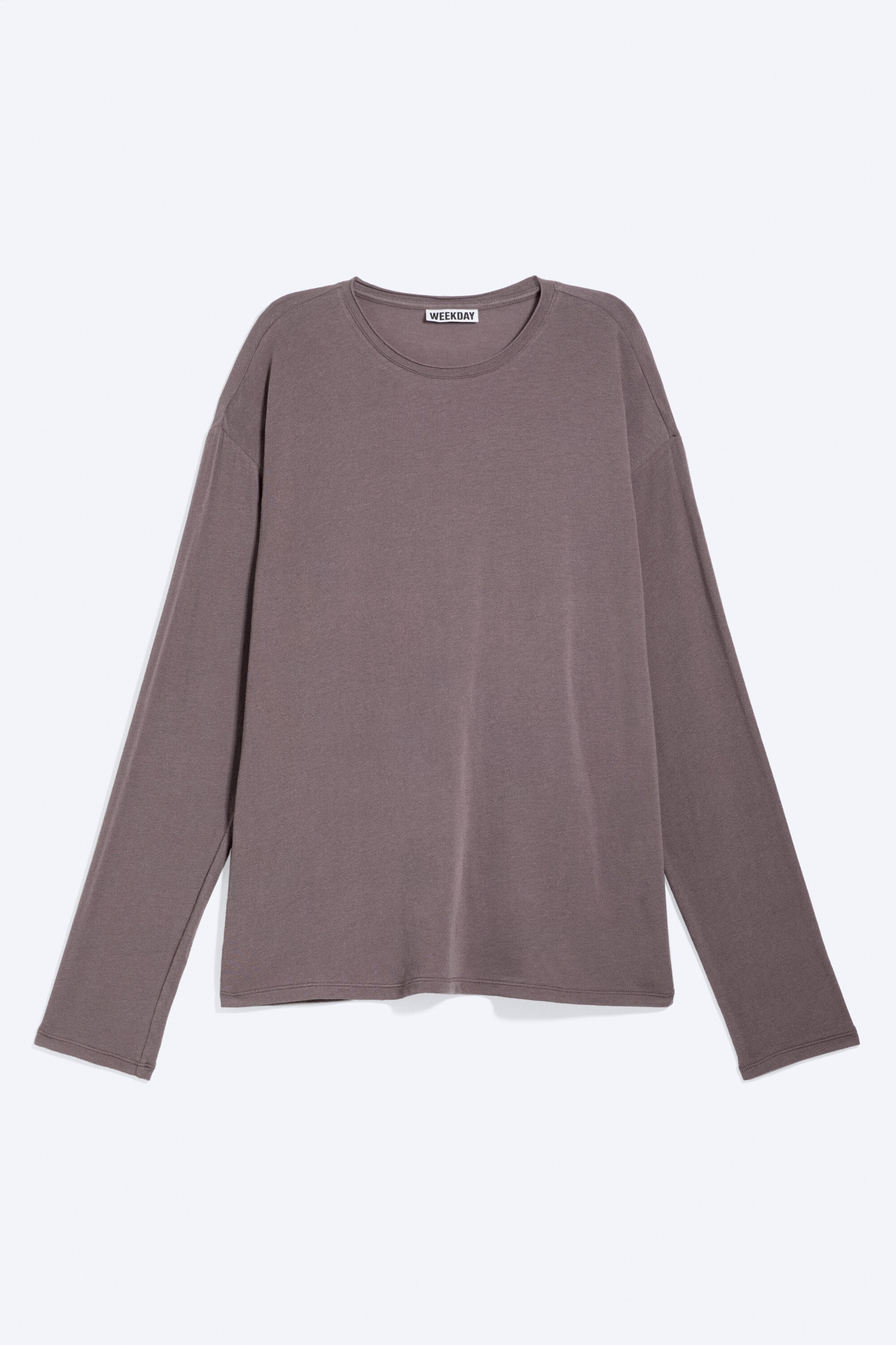 Washed Purple - Locker geschnittenes Longsleeve - 4