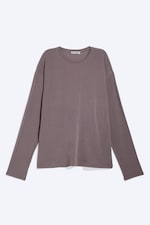 Washed Purple - Locker geschnittenes Longsleeve - 4