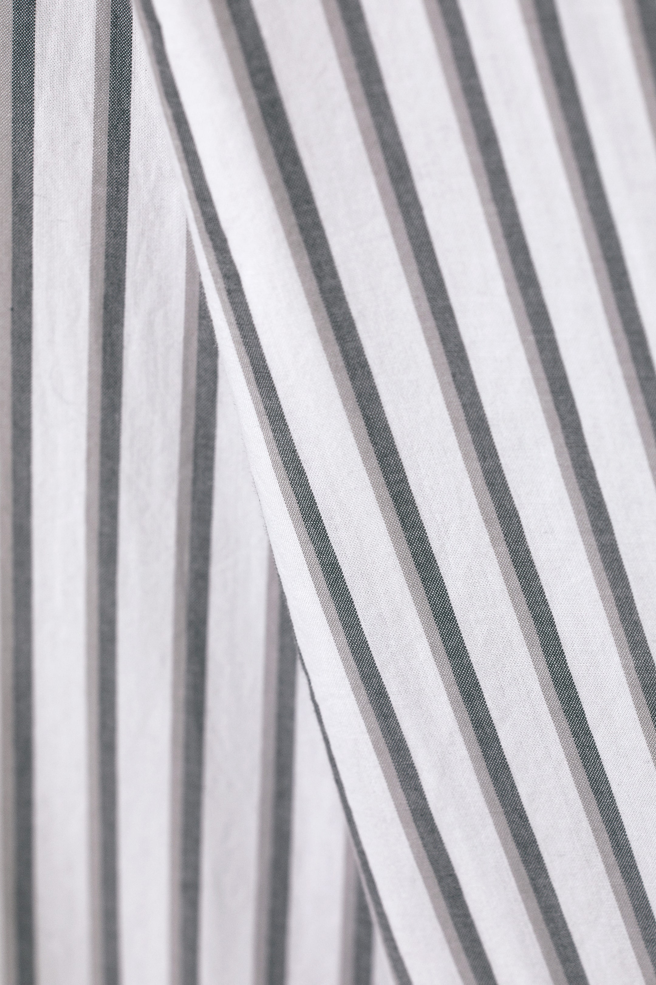 Grey Stripe - Regular Poplin Shirt - 1