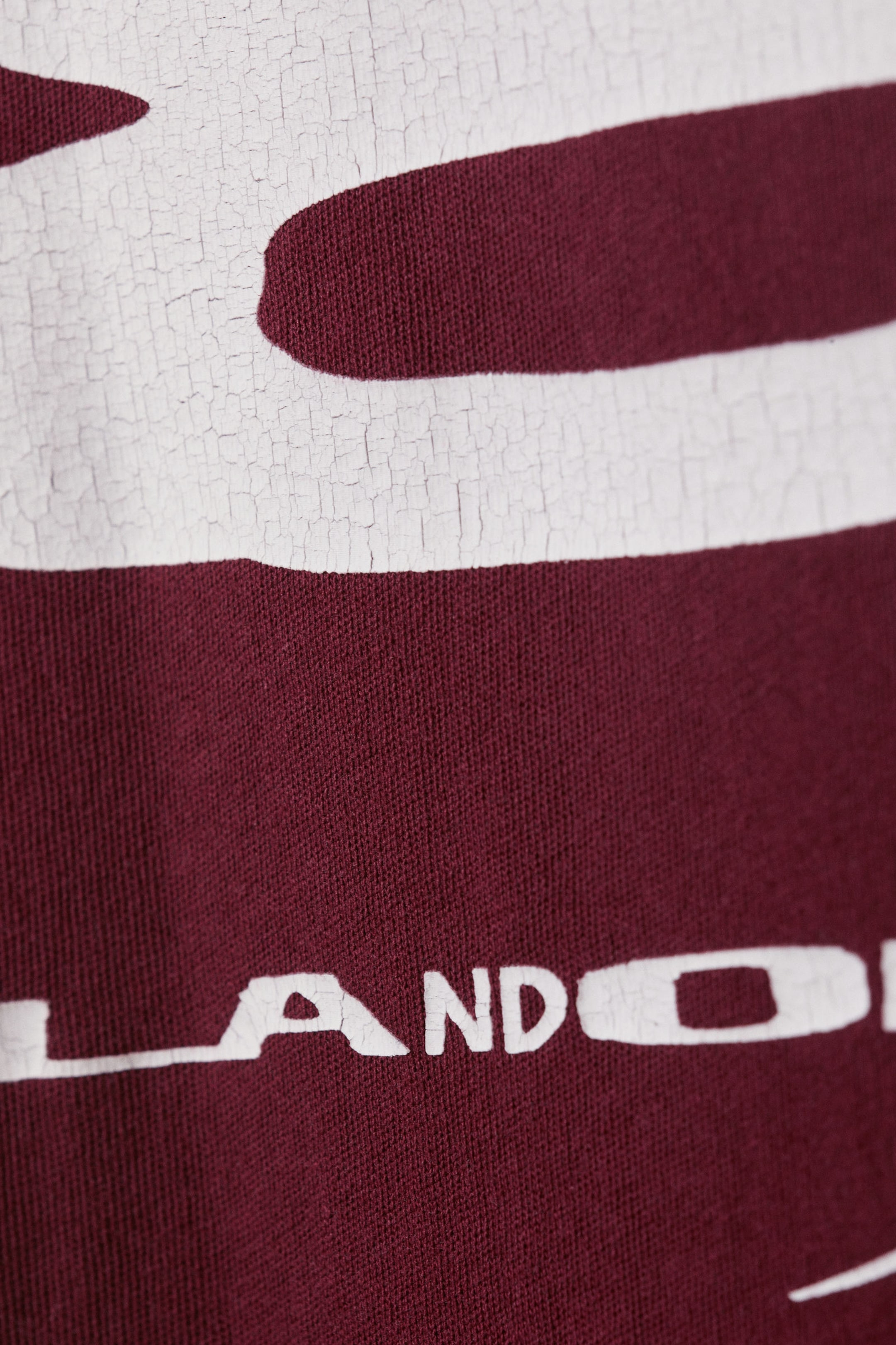 Zonverbleekt donkerrood - CM x LB uniseks T-shirt met korte mouwen - 8