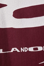 Solbleket mørkerød - CM x LB figursydd, kortermet unisex-t-skjorte - 2