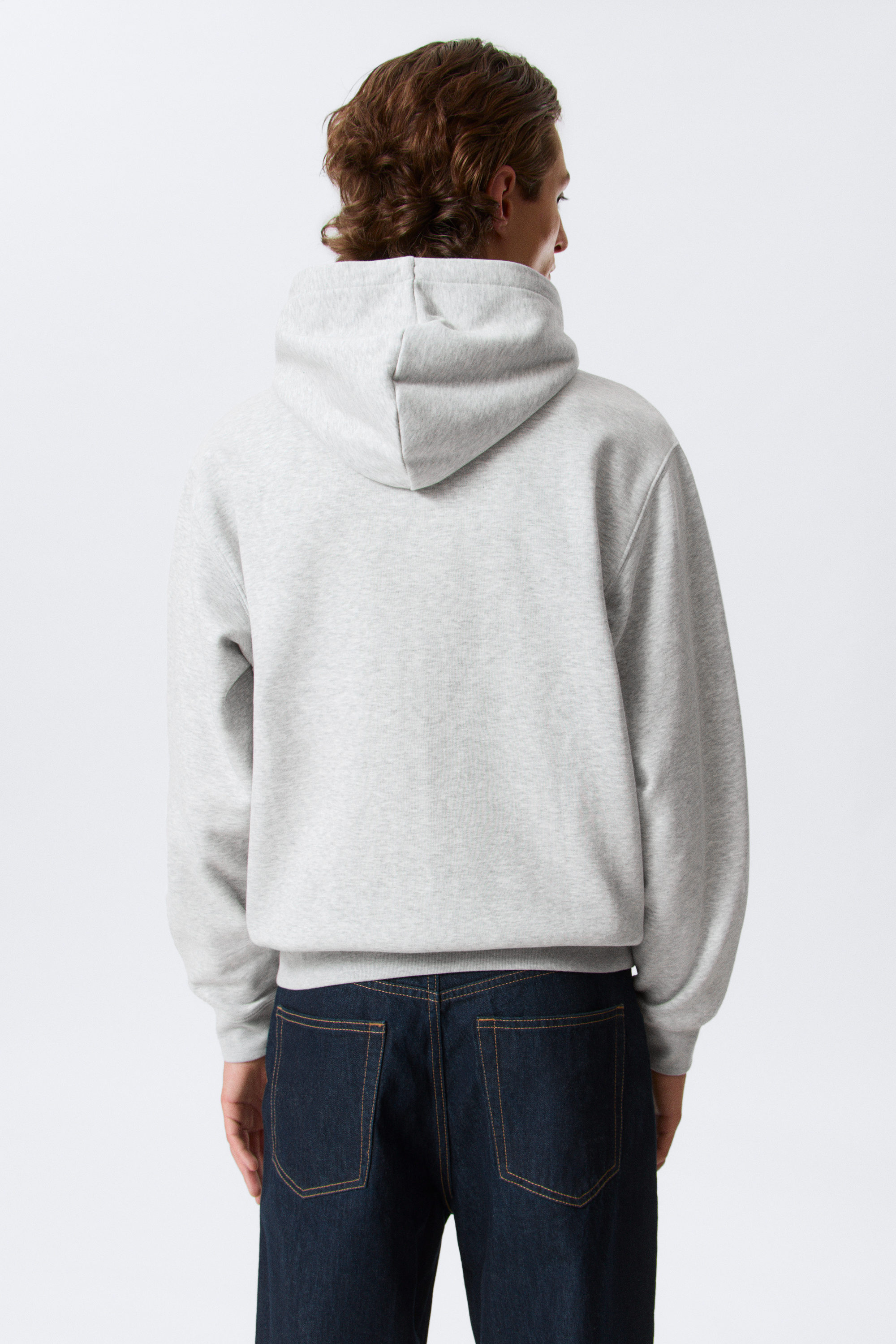 Grey Melange - Classic Zip Hoodie - 5