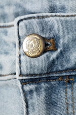 Hellblau - Booty Bei Low Rise Skinny Bootcut Jeans - 5