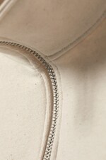 Beige - Oversized-Sweatshirt mit kurzem Reißverschluss - 1