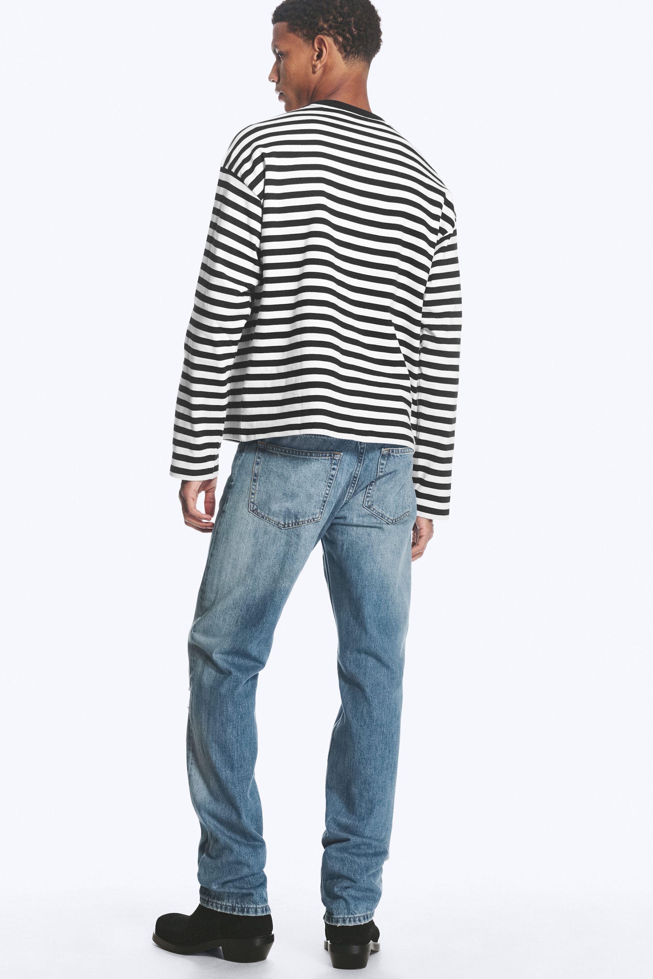 Gestreept - Dreams - Geweldig boxy T-shirt met graphic en lange mouwen - 3