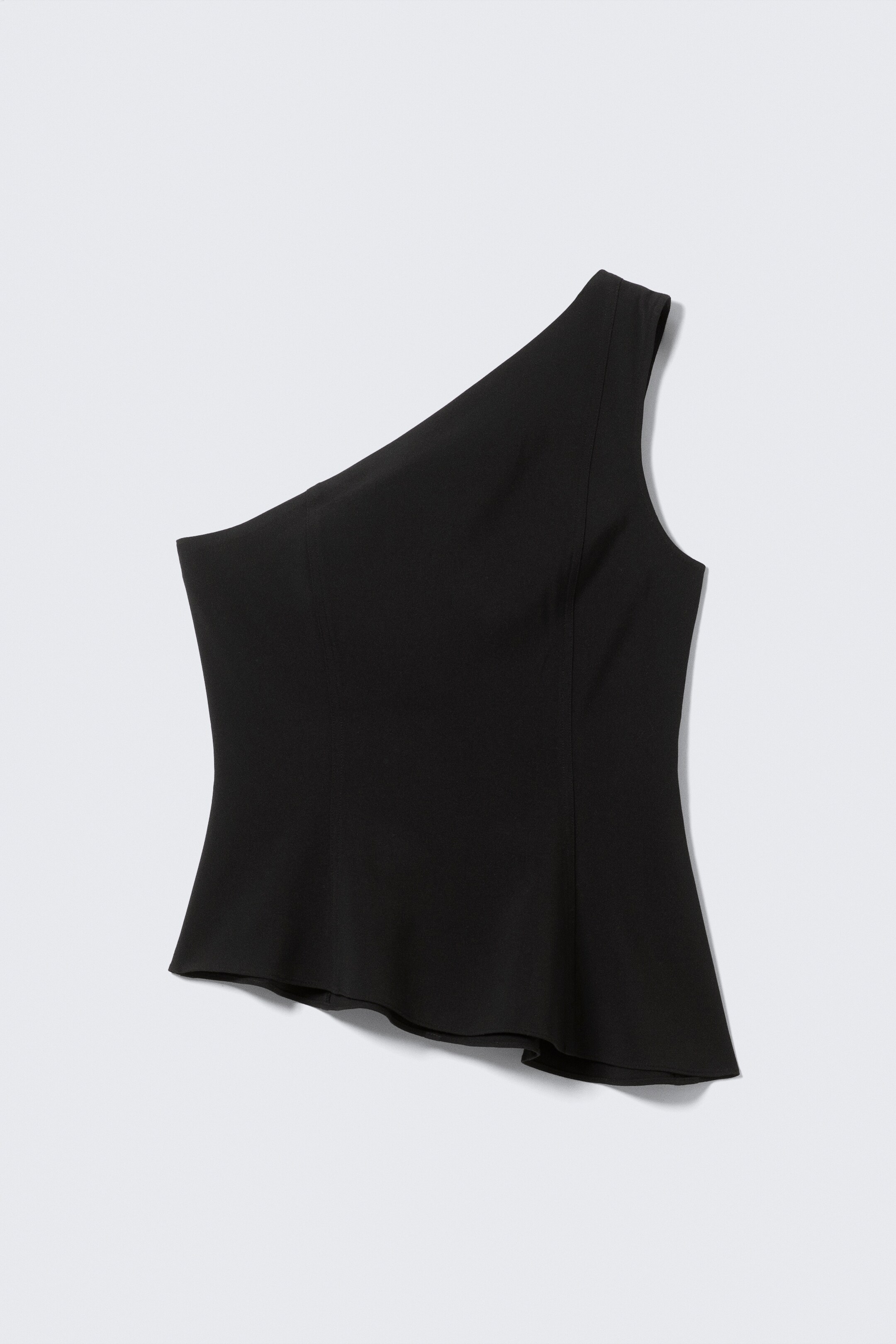 Größeres Bild anzeigen: Asymmetrisches, figurbetontes One-Shoulder-Top - Schwarz - Ladies | H&M AT 4