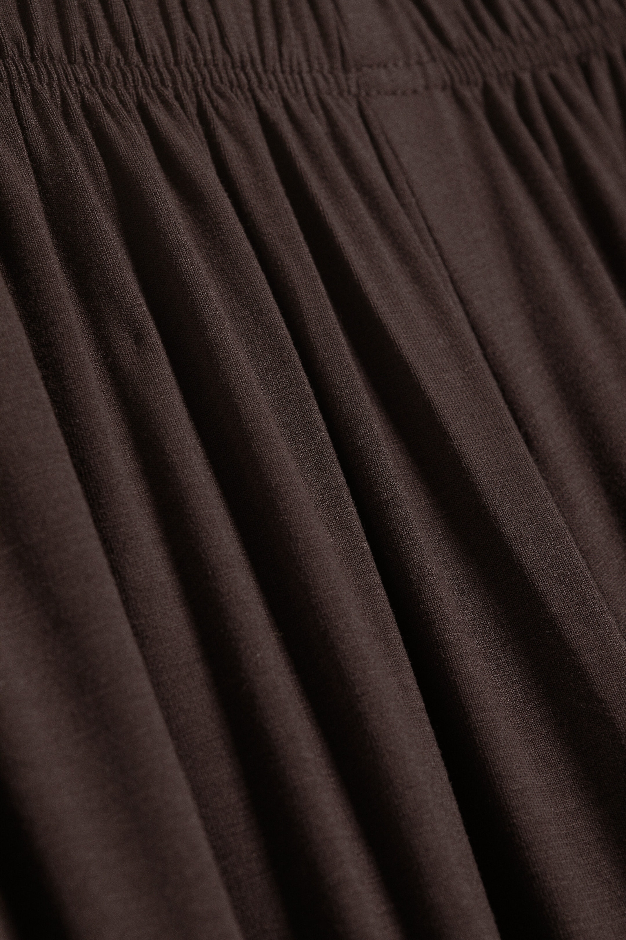 Dark Brown - Jersey Balloon Trousers - 6