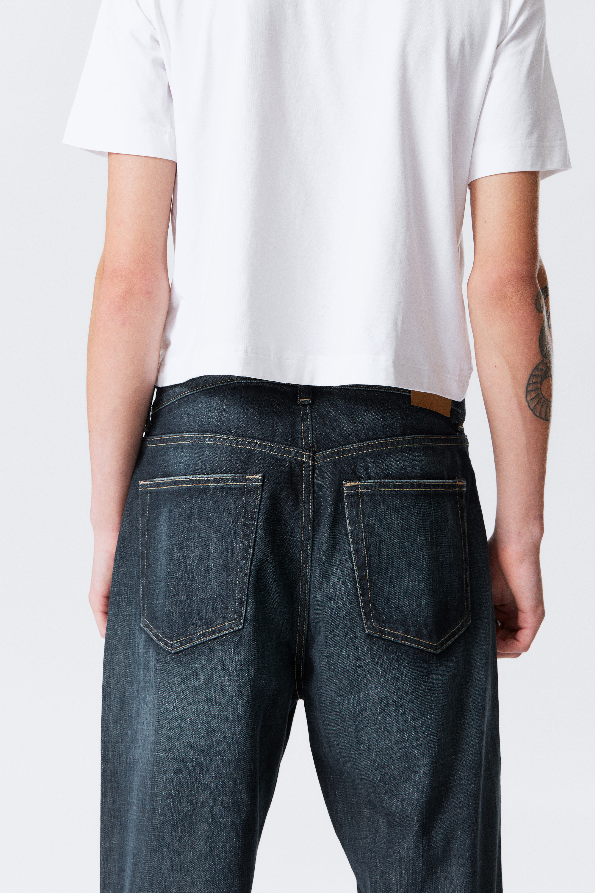 Deep Sea Blue - Dark Blue - Galaxy Loose Straight Leg Jeans - 6