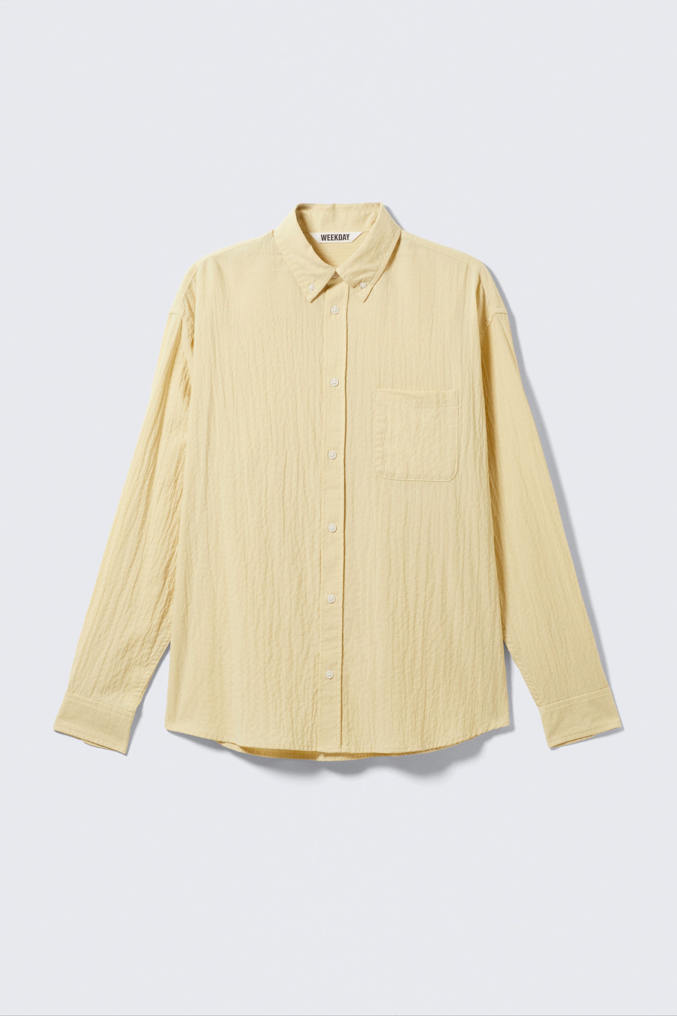 #EEEFD0 - Oversized seersucker buttondown overhemd - 2