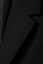 Black - Single-Breasted Relaxed Tailored Blazer - 1