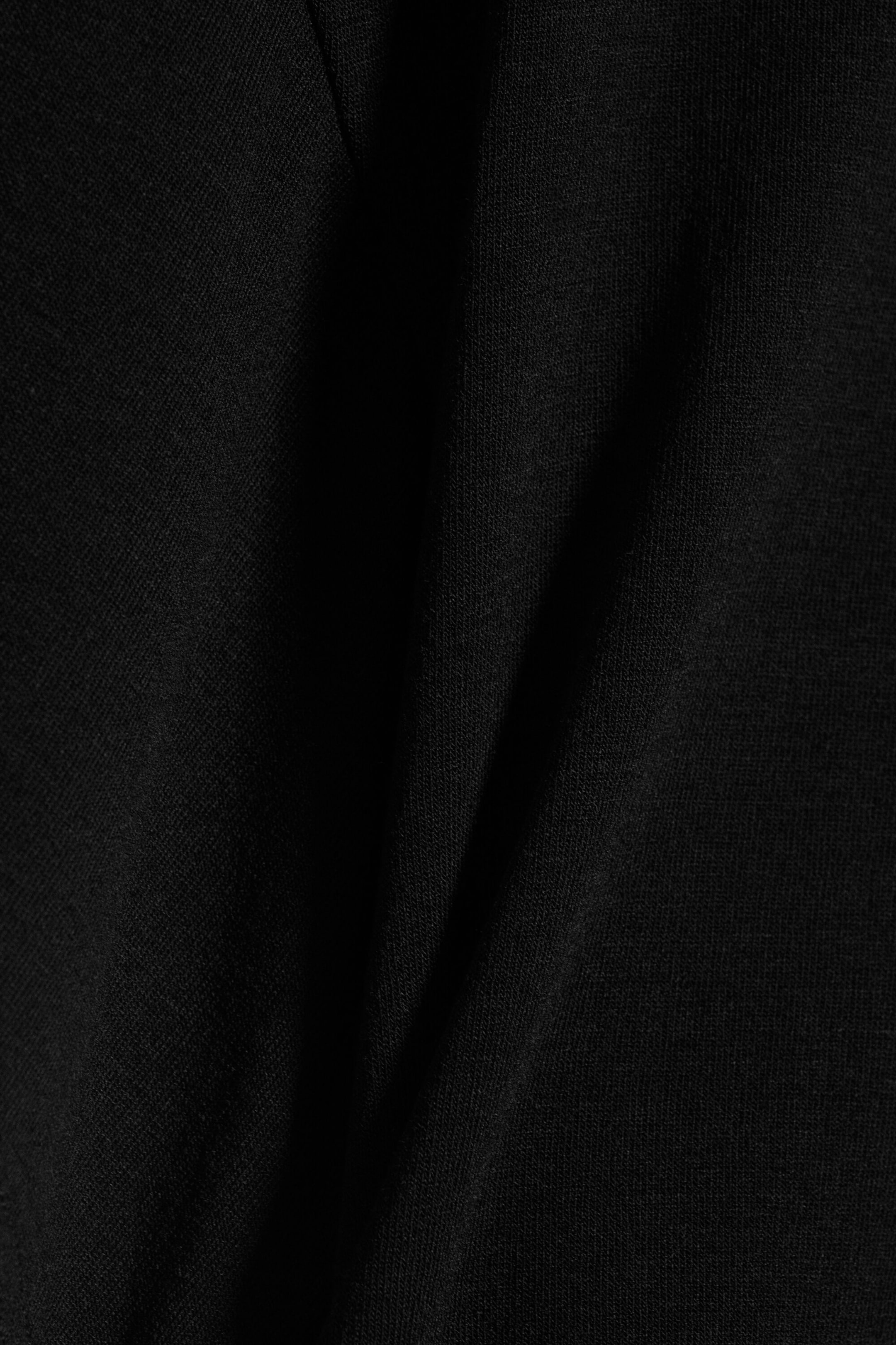Black - DRAPIERTES, ENG ANLIEGENDES T-SHIRT - 2