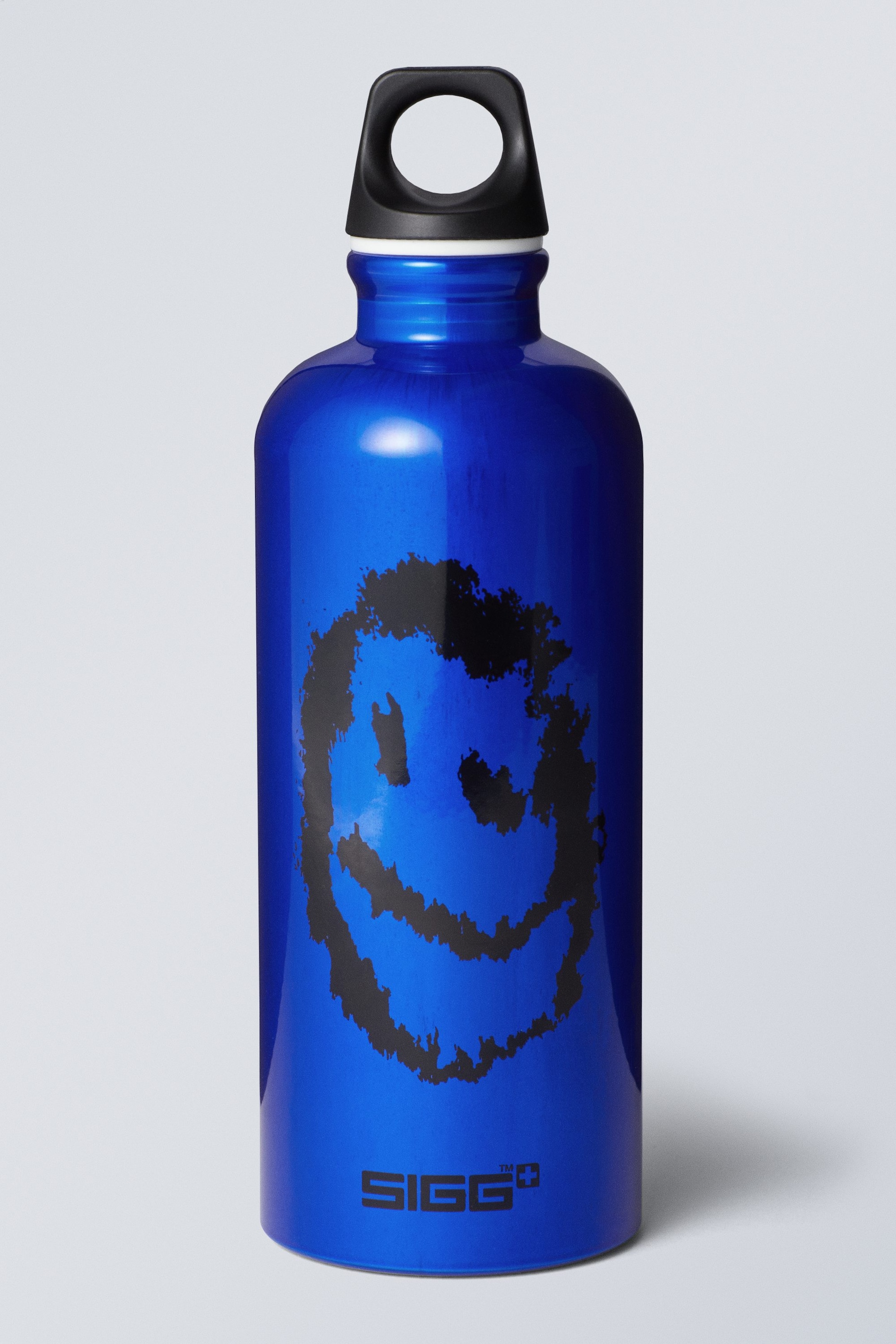 Blauer Smiley - SIGG Wasserflasche - 0