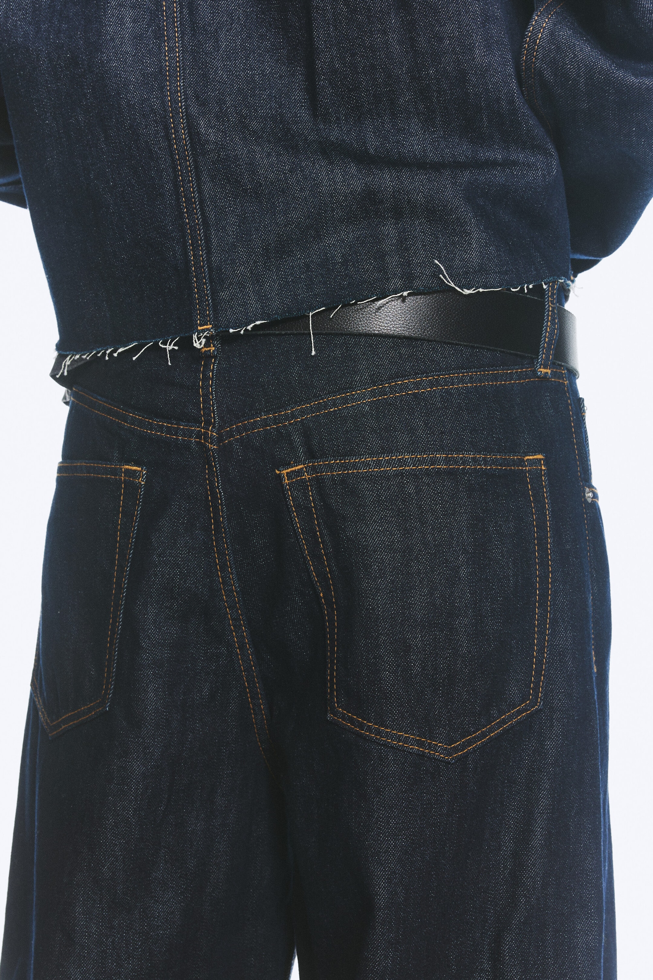 Blue Rinse – mørkeblå - SOLAR BRETTBAR JEANS MED REGULAR/LOOSE/WIDE PASSFORM, UNISEX - 3