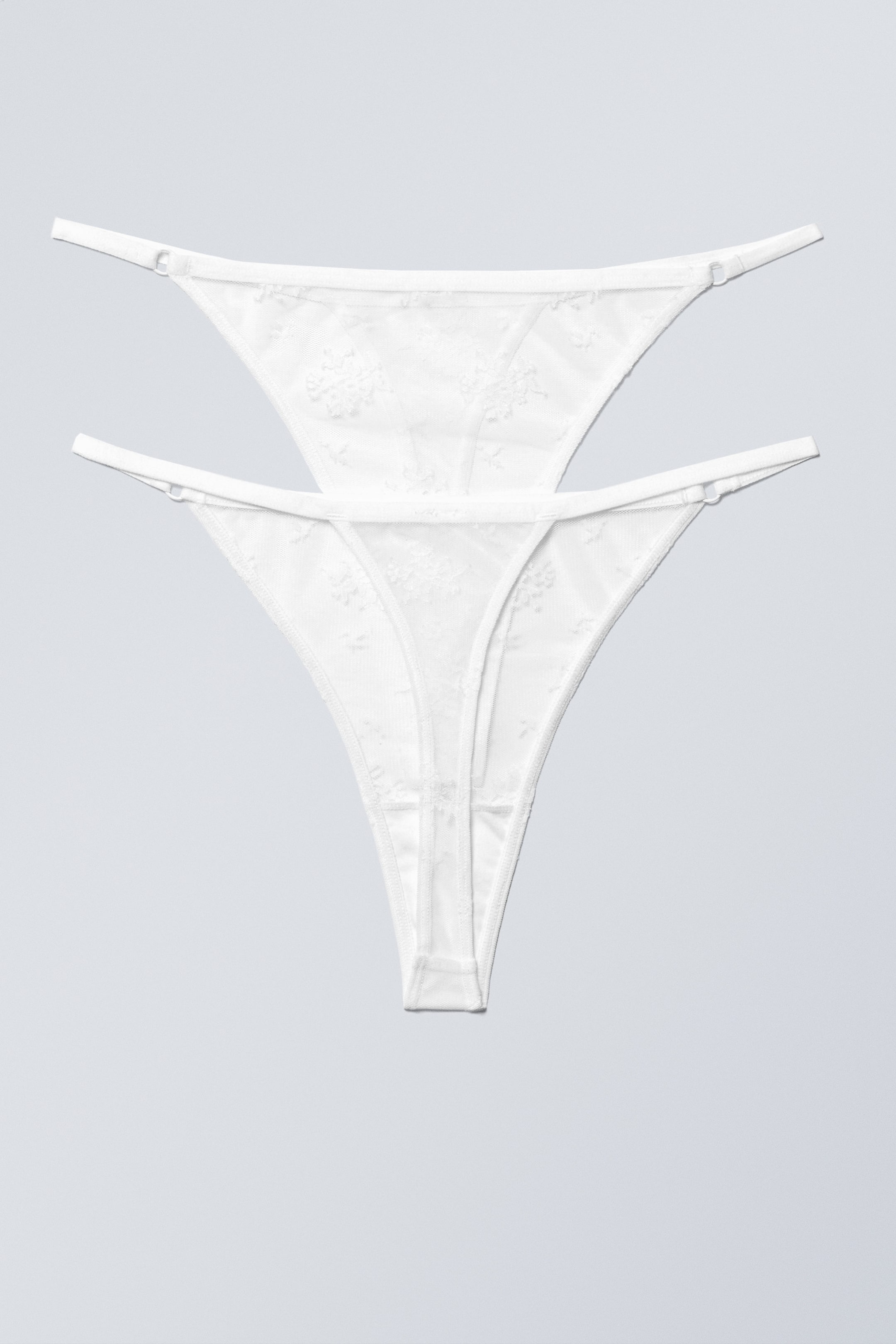 Weiß - Zelda – Tangas aus Spitze im 2er-Pack - 2