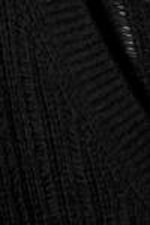 Black - Farila Oversized Distressed Sweater - 1