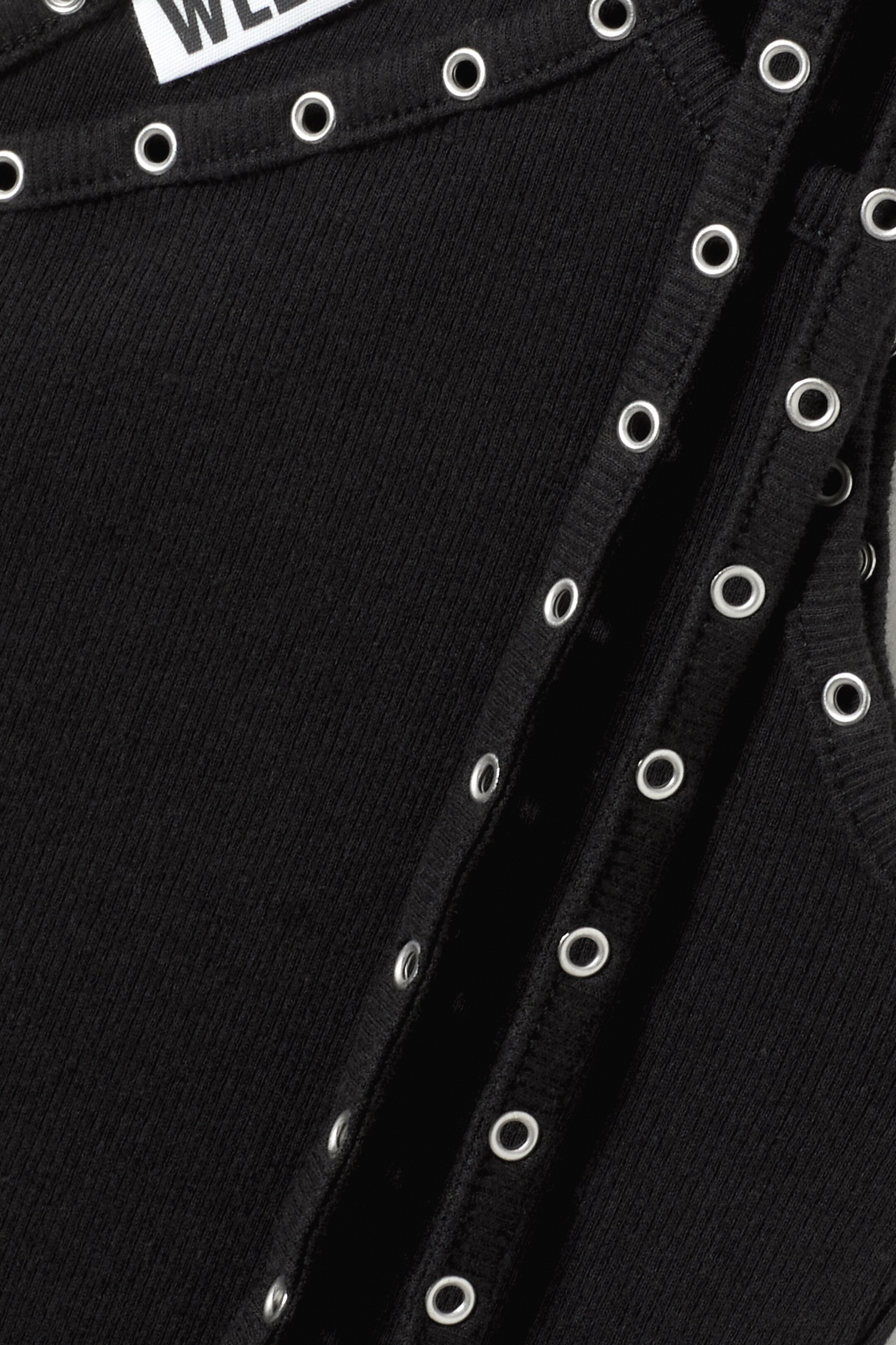 Agrandir l'image: Débardeur asymétrique à œillets - Noir - FEMME | H&M BE 6