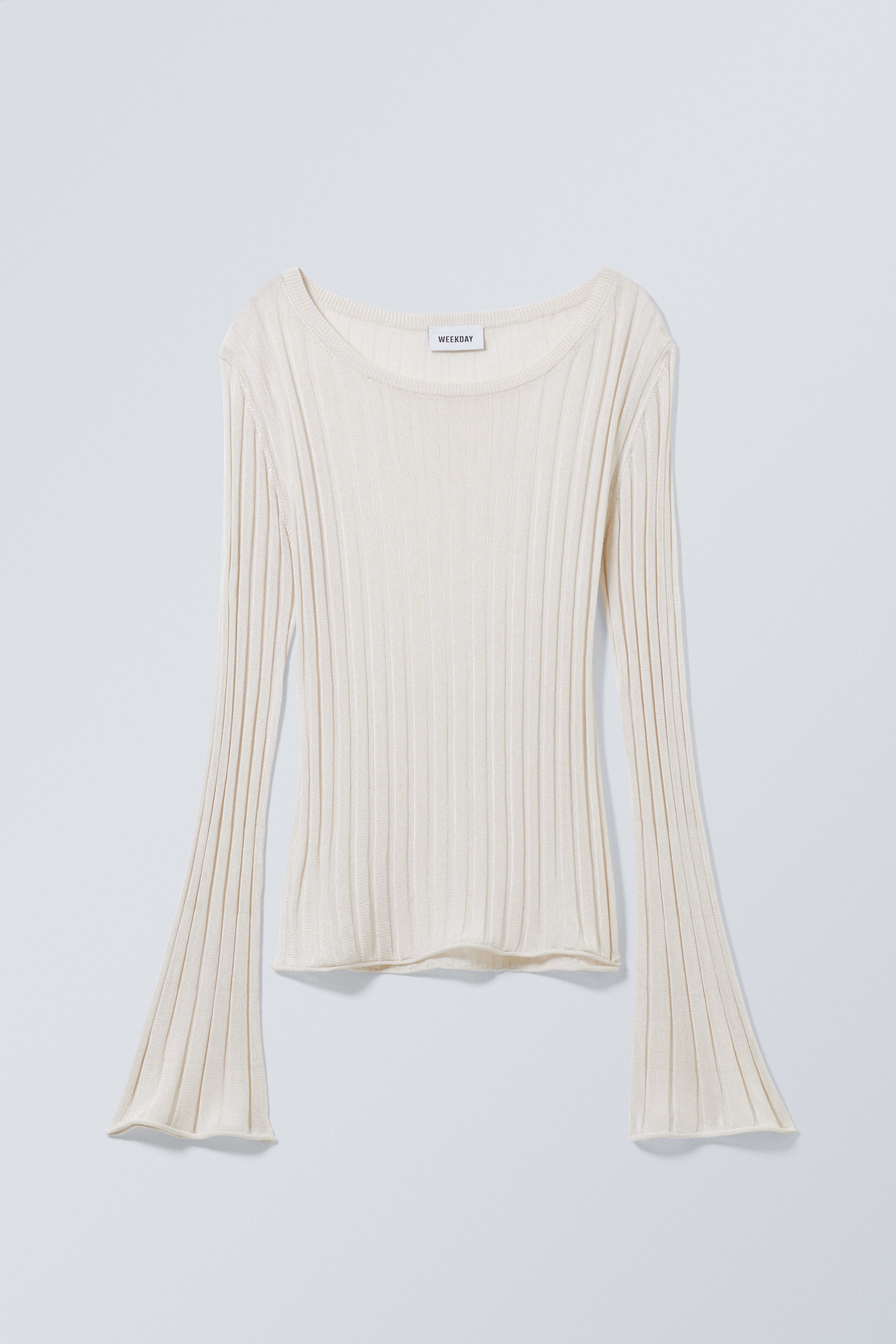 Light Mole - Enora Sheer Knit Long Sleeve Top - 1