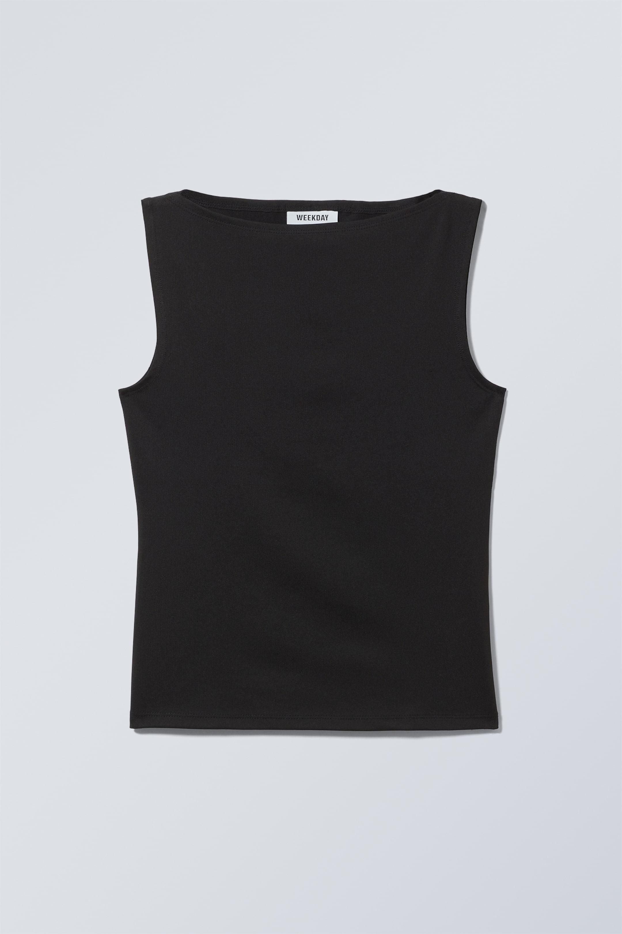Zobrazit větší obrázek: Annie Sleeveless Boat-Neck Top - Black - ŽENY | H&M CZ 4