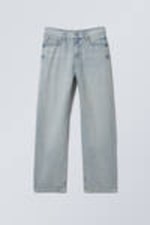 Brick Blue - Light Blue - Galaxy Loose Straight Leg Jeans - 11