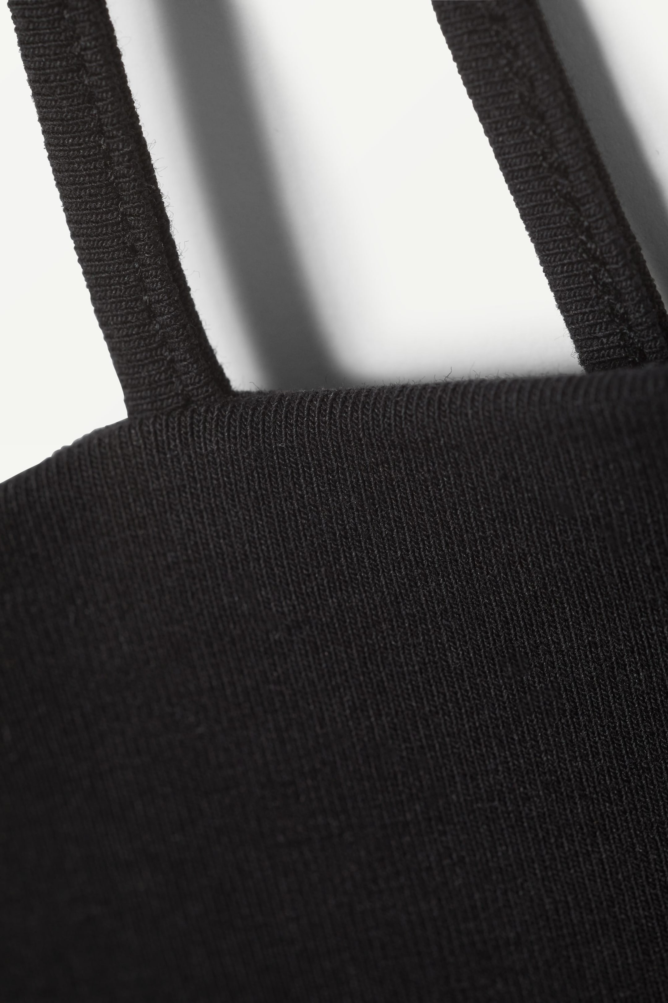 Black - Addena Strap Tank Top - 1