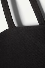 Black - Addena Strap Tank Top - 1