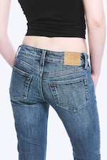 Dusky Blue - Mittelblau - Hour Low Waist Skinny Bootcut Jeans - 4