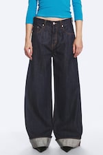 Blue Rinse – mørkeblå - SOLAR BRETTBAR JEANS MED REGULAR/LOOSE/WIDE PASSFORM, UNISEX - 3