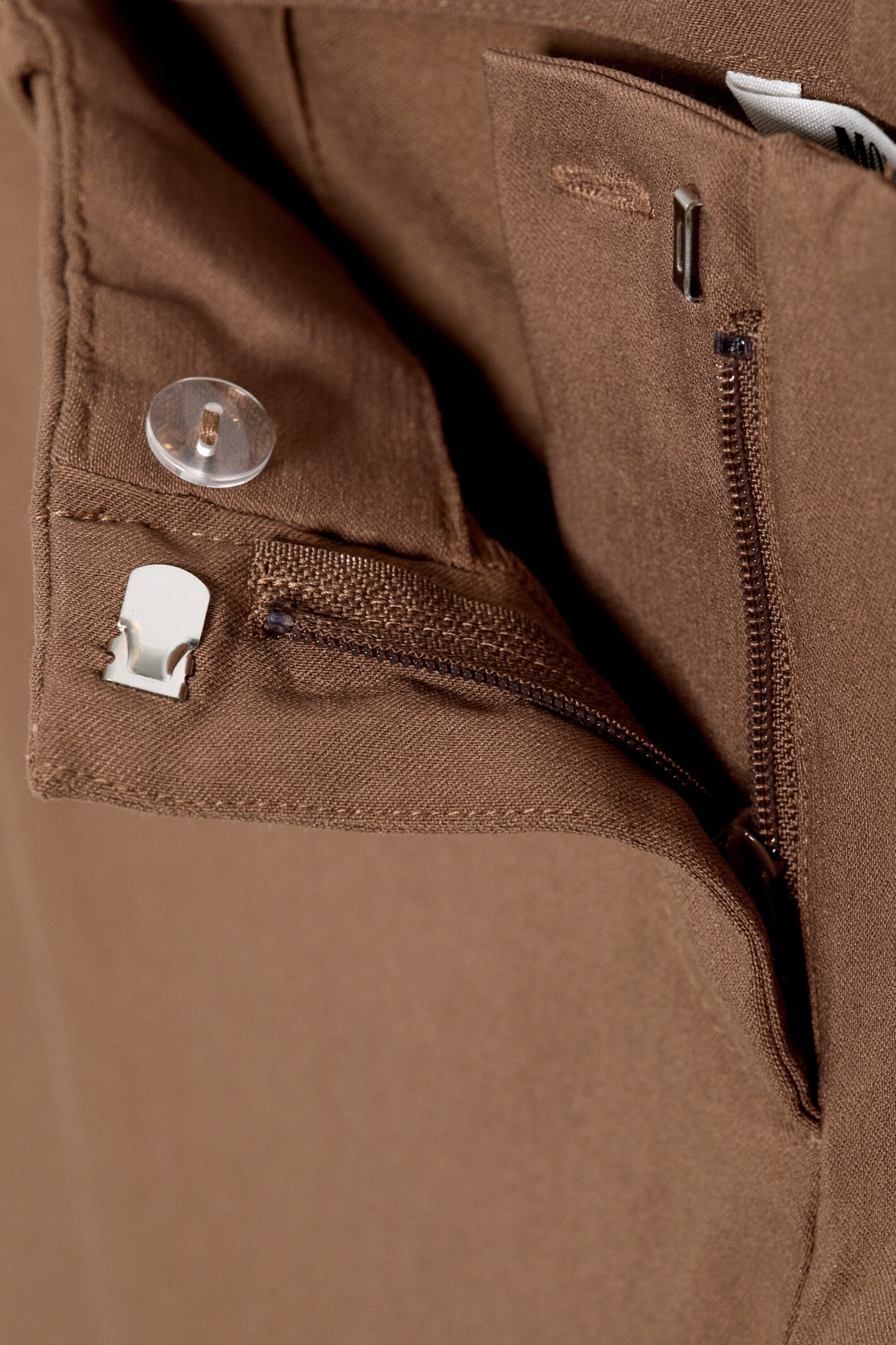 Dusty Brown - Low rise capri trousers - 1